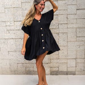 Vestido Beija Flor Preto