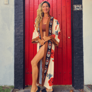 Kimonos Longo Rosas do Tempo